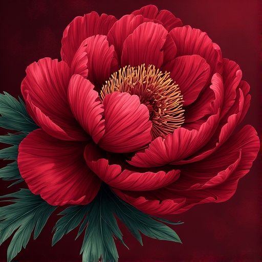 Michelle 104 Peonia cremisi