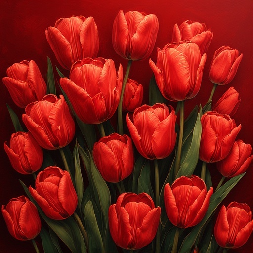 Martina 103 Tulipano rosso acceso