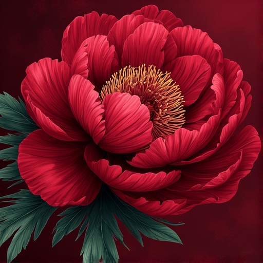 Michelle 104 Peonia cremisi